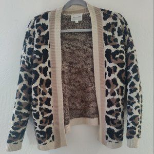 Anthropologie Line & Dot Luella Leopard Cardigan